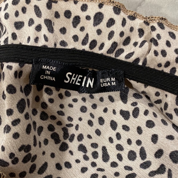 Shein one shoulder animal print blouse - Picture 2 of 4
